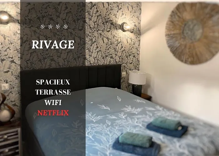 *Rivage* Spacieux T2 Rdc Sur Cour:Jardin-Fibre-Netflix-Terrasse